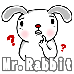 [LINEスタンプ] Mr. Rabbit Super cute！