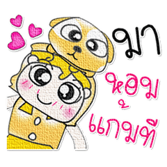 [LINEスタンプ] Miss. Yenni..Love dog..^^