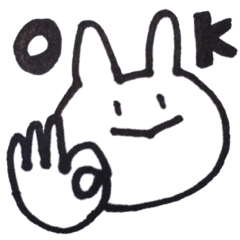 [LINEスタンプ] ゆるゆる脱力うさぎ