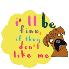 [LINEスタンプ] Happy dog, Be yourself.