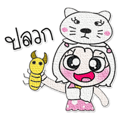 [LINEスタンプ] Miss. WaWa and Cat..^^