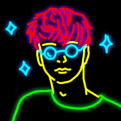 [LINEスタンプ] Neon Man
