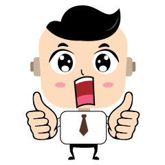 [LINEスタンプ] Businessman funny