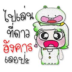 [LINEスタンプ] Miss. Yani and Frog..^^