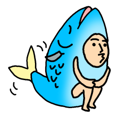 [LINEスタンプ] 魚になりたいマーレ太郎くん。
