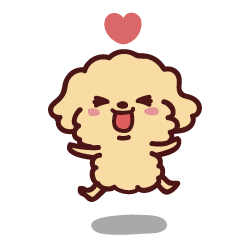 [LINEスタンプ] プリ☆プー シェリー/Pretty Poodle CHERIEの画像（メイン）