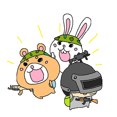 [LINEスタンプ] サバくま君とサバうさぎちゃん。