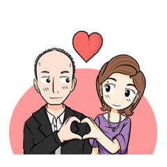 [LINEスタンプ] Mr. ＆ Mrs. S