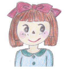 [LINEスタンプ] 癒し系女の子、手書きシリーズ