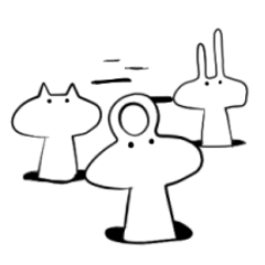 [LINEスタンプ] うなれ！NEKOとUSAGIの感情論