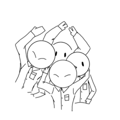 [LINEスタンプ] シンプルさん(学生)