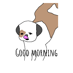 [LINEスタンプ] Zoey the dog eng ver. 