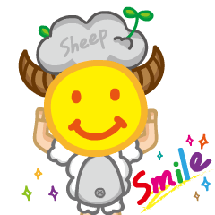 [LINEスタンプ] Smile sheep