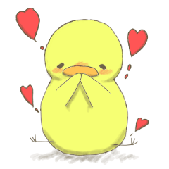 [LINEスタンプ] ほんわか ひよこ