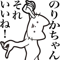 [LINEスタンプ] 【のりかちゃん・送る】髭しゃくれねこ