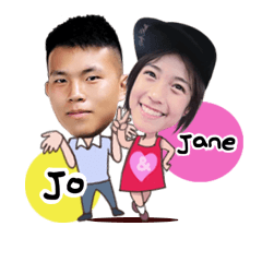 [LINEスタンプ] Jo ＆ Jane Family