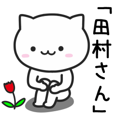 [LINEスタンプ] 田村(たむら)さんが使う猫の画像（メイン）