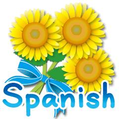 [LINEスタンプ] ありがとう花が咲くよ スペイン語の改訂版の画像（メイン）