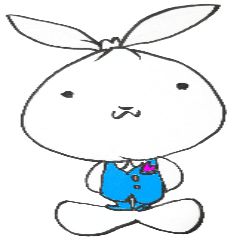 [LINEスタンプ] ゴミ袋ウサギ