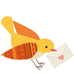 [LINEスタンプ] 小鳥の手紙の画像（メイン）