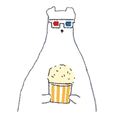 [LINEスタンプ] シロクマ。