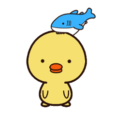 [LINEスタンプ] ぴよシャーク
