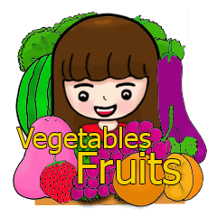 [LINEスタンプ] Vegetables＆Fruitsの画像（メイン）
