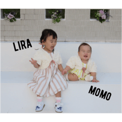 [LINEスタンプ] lira＆momo...