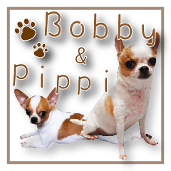 [LINEスタンプ] Bobby＆ Pippi