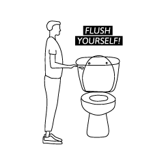 [LINEスタンプ] Toilet life