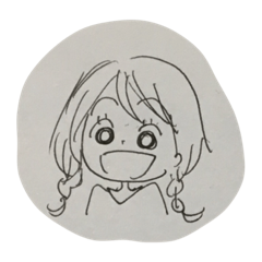 [LINEスタンプ] ボールペンで女子