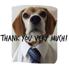 [LINEスタンプ] ビーグルのMr. B