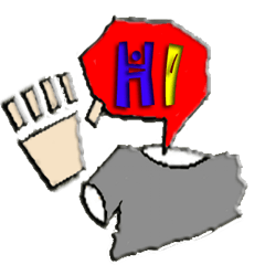 [LINEスタンプ] Hollow T-shirt Man