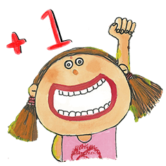 [LINEスタンプ] Just add one more！