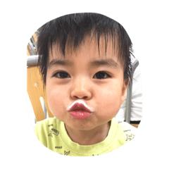 [LINEスタンプ] 喰らう、幸輝3歳！