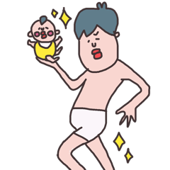 [LINEスタンプ] たらこくちびるの旦那さん