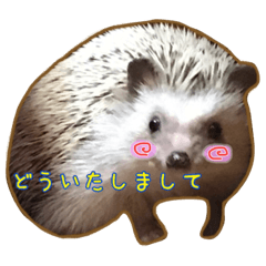 [LINEスタンプ] ハリネズミのたわし