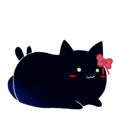 [LINEスタンプ] 影猫ブラッド