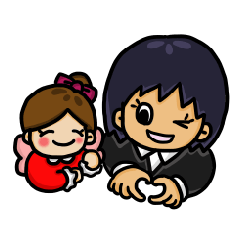 [LINEスタンプ] きなこ と ふう