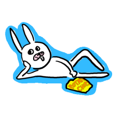 [LINEスタンプ] ただの普通のうさぎ | うさぴょん