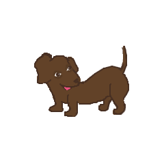 [LINEスタンプ] Dachshund Son