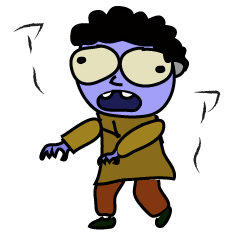 [LINEスタンプ] アーアーゾンビー