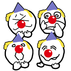 [LINEスタンプ] ずっこけ ぴえろ