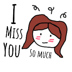 [LINEスタンプ] Huaw-fuu girl Speak English in Thailand