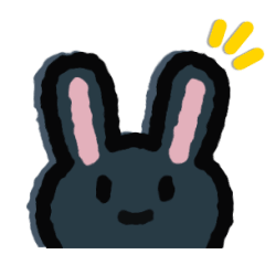 [LINEスタンプ] チャコ the Black rabbit