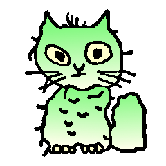 [LINEスタンプ] ずぶ濡れ猫ふうちゃん