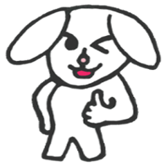 [LINEスタンプ] いやしのふわうさぎ