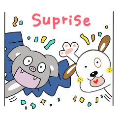 [LINEスタンプ] Bat＆Dog