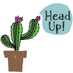 [LINEスタンプ] Cool Cactus, Always positive.