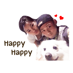 [LINEスタンプ] Hachiko＆Family